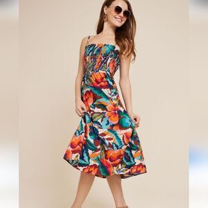 Maurices Colorful Floral Midi Dress Size XXL